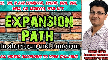 Expansion Path in long and short run