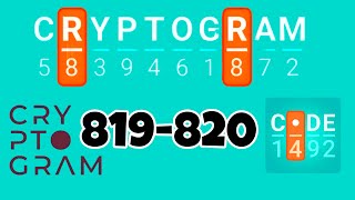 CRYPTOGRAM level 819 820