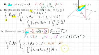 Math 2140 Section 16.2(1) Vector Fields and Line Integrals:Work, Circulations, and Flux.