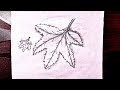 How To Draw a Leaf | Easy Leaf Drawing | Step by Step leaf drawing | leaf drawing 