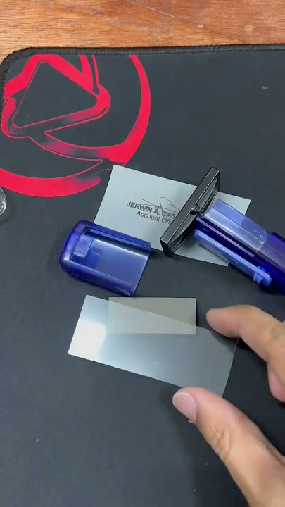 How to make a pre-inked pocket stamp.