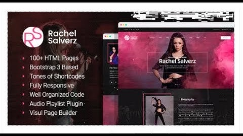 Singer - Music Singer HTML Template with Visual Page Builder | Themeforest Templates