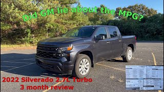 DID GM Lie about the 2022 Silverado MPG? 3,000 mile review & MPG TEST! #2022 #NewSilverado #mpg