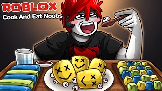 Roblox : Cook And Eat Noobs 🔪 จับเจ้า Noob มาทำเป็นอาหารแบบ ASMR !!!