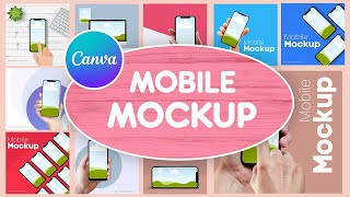 12 Canva Mobile Mockup Templates | AN Graphics