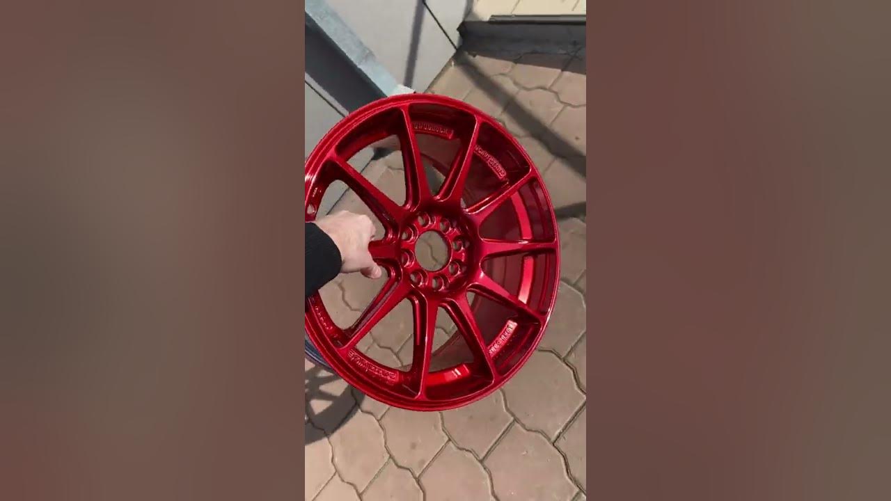 Покрасили комплект дисков в красный кенди😍 - YouTube