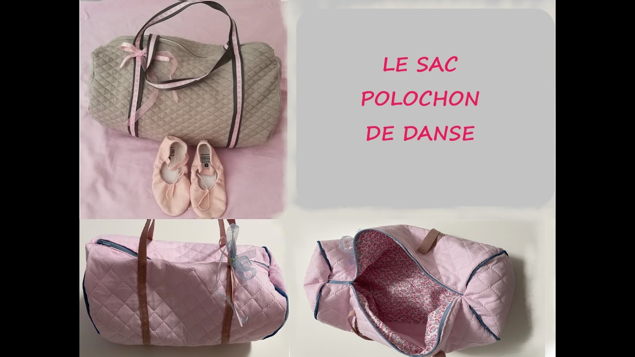Tuto Couture DIY : Le sac de sport (danse) polochon 