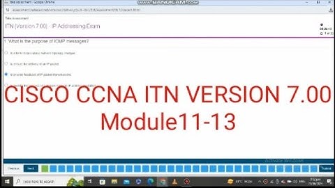 Cisco CCNA Module 11-13 Answers ITN Version 7.00 | ccna module 11-13 answers | module 11-13 answers