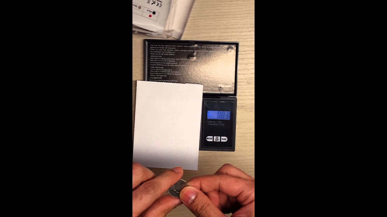 Esky Digital Pocket Jewelry Scale 100 x 0.01g, Black