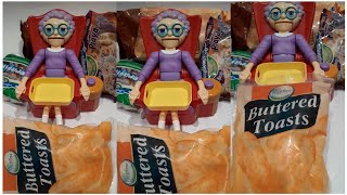 Asmr🌈Unwrapping,Filling& EATING GREEDY GRANNY'S Crunchy buttered🍞🧈toast #asmr #satisfying #food screenshot 5