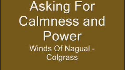 Asking For Calmness And Power - Michael Colgrass