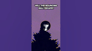 Can it escape? 🤔 #satisfyingvideo #physics #bouncingball