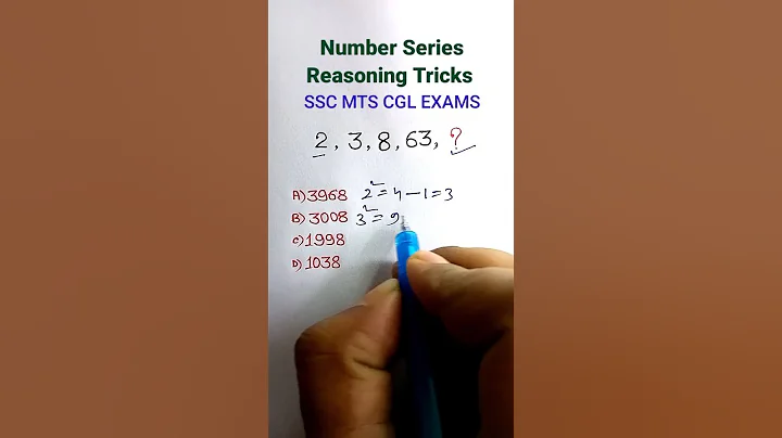Series| SSC MTS Missing Number Series| Reasoning for SSC CGL GD CHSL| #shorts