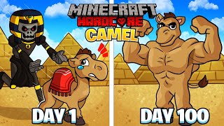 I Survived 100 DAYS as a CAMEL in Hardcore Minecraft
