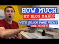 How Much My Blog Makes With 150K Page Views - In One Month From Affiliate Commissions &amp; Ads #SHORTS