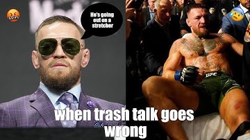 When trash talk goes wrong. [Conor Mcgregor vs Dustin Poirier]
