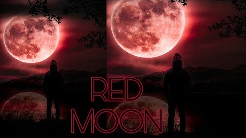 Red Bloody Moon Photo Editing PicsArt Lightroom Tutorial | SNM Editz