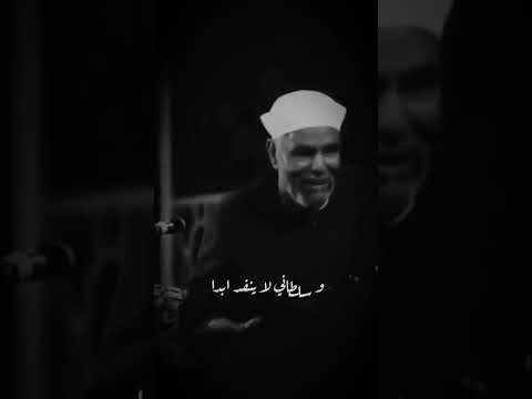 ياابن ادم لاتخافن من ذي سلطان كلمات رائعة للشيخ الشعراوي