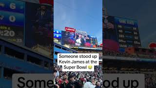 Who would stand up Kevin James 😭 #kevinjames #superbowl #celebritiesnews