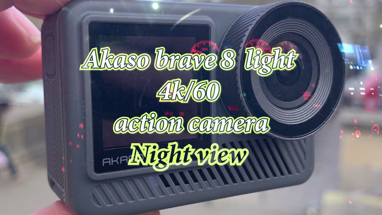AKASO Brave 8 Light 4K/60 Action Camera for night driving footage: 11/10/2024