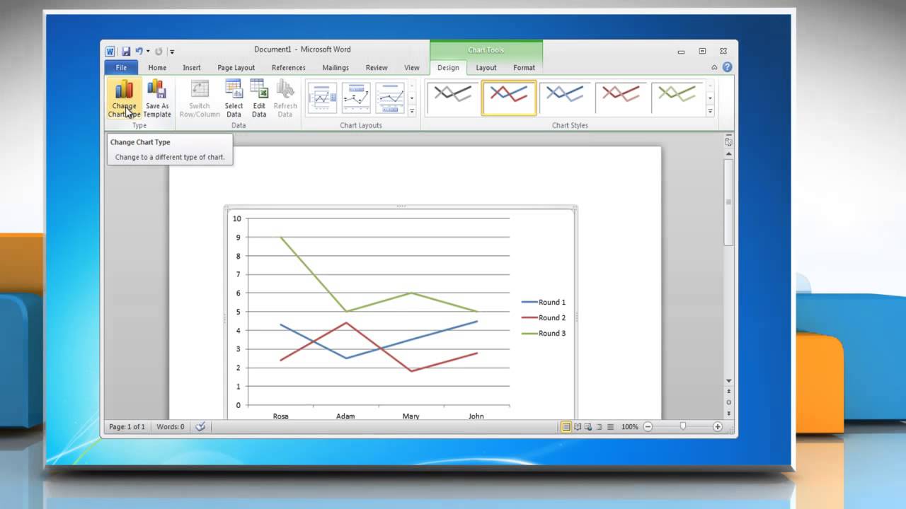 Create Chart In Word