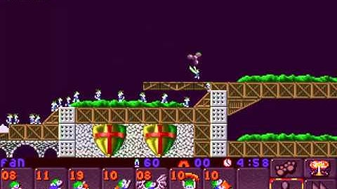 Lemmings 2: The Tribes - Medieval Level 1