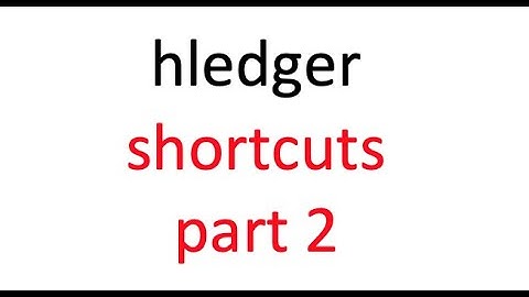 hledger shortcuts 2