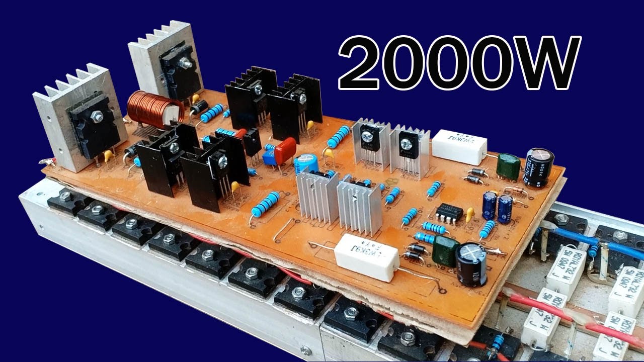 How to make big size PCB big wattage Amplifier 2000W at home