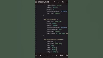 create water animation logo in html,css or JavaScript #code #animation #coding #CodeWithRutvik