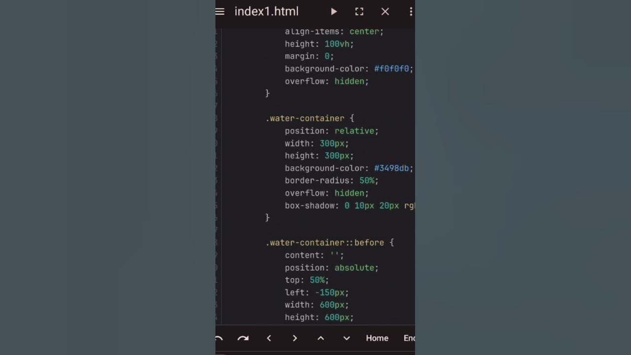 create water animation logo in html,css or JavaScript #code #animation ...
