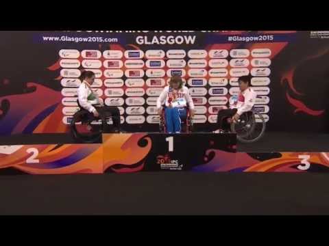 Women's 50m Breaststroke SB3 | Victory Ceremony | 2015 IPC Swimming World Championships Glasgow