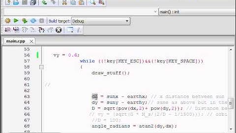 Planetary motion tutorial