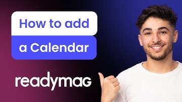 How to add Calendar to ReadyMag
