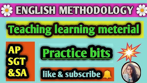 #englishmethodology practice bits 📖 AP DSC #sgt#sa#@itlumeechandu