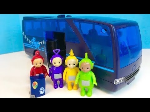 PLAYMOBIL Tour Coach Travel BUS to the CIRCUS with TELETUBBIES TOYS! @TinyTreasuresandToys