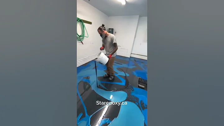 Metallic EPOXY Floors are lit 🔥 #shorts