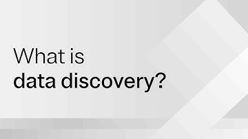 What is data discovery?