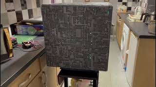 Borg cube 3D printed model kit