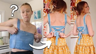 Upcycling Jeans into a Top! Inspired by The Denim Manual