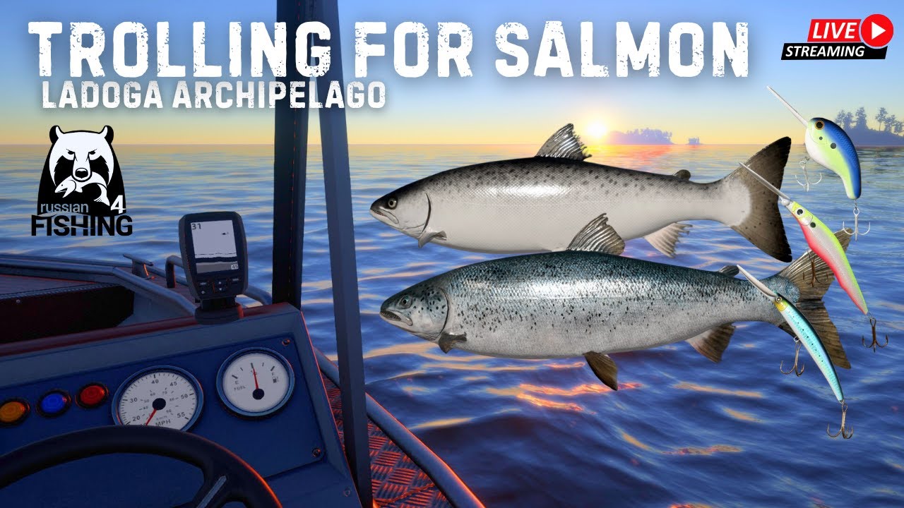 TORLLING FOR SALMON PART 2 - LADOGA ARCHIPELAGO - RUSSIAN FISHING 4