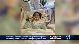Weeks-long ordeal for Los Lunas family after teenage sons fall critically ill by COVID-19