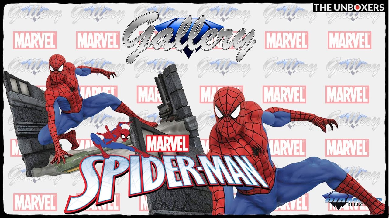 Marvel Comic Gallery Spider-Man Webbing PVC Diorama by Diamond Select Toys
