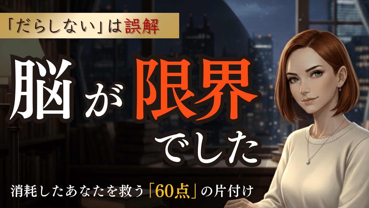 【片付けられない人へ】怠けじゃない、消耗です。外で完璧な人ほど家で崩れる正体ｌ心理雑学