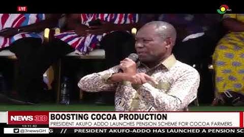Prez Akufo-Addo launches pension scheme for cocoa farmers