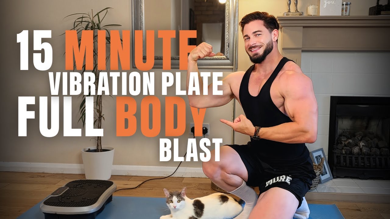 15 MIN Vibration Plate FULL BODY BLAST Home Workout 