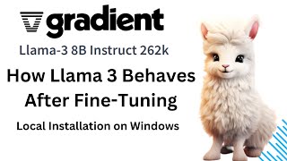 How Llama 3 Behaves After FineTuning  Install Llama 3 8B Instruct 262k Locally