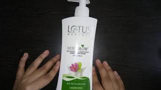 Lotus Herbal White Glow Body Lotion Review | Whitening and Brightening lotion @randomstuff6644