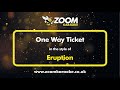 Eruption One Way Ticket Karaoke Version From Zoom Karaoke 
