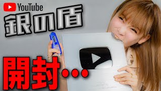 YouTubeから銀の盾が届いたので穴だらけにしてみた