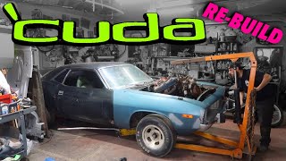 RESCUED! 1973 Plymouth Cuda! (BarnFind Ratty Muscle Car Re-build)